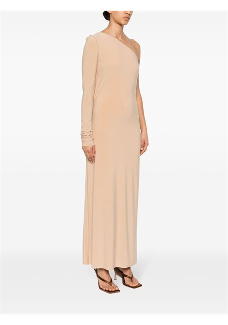 Maxi abito monospalla in beige - donna MAXMARA SPORTMAX | 2412621022600001